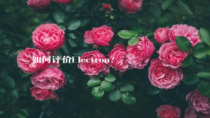 如何评价Electron？