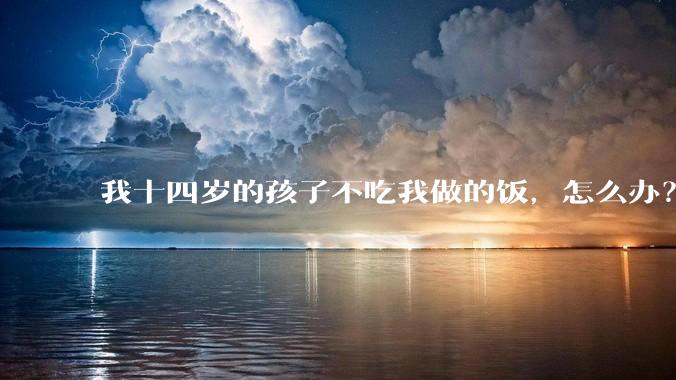 我十四岁的孩子不吃我做的饭，怎么办？