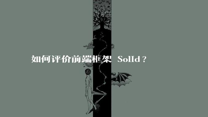如何评价前端框架 Solid?