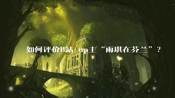 如何评价B站 up主“雨琪在芬兰”？