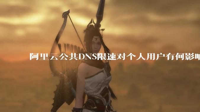 阿里云公共DNS限速对个人用户有何影响？