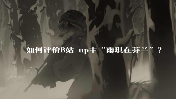 如何评价B站 up主“雨琪在芬兰”？
